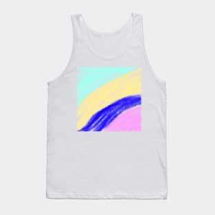 Colorful watercolor abstract texture art Tank Top